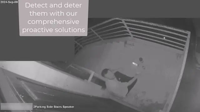 Suspicious activity at a commercial loading area