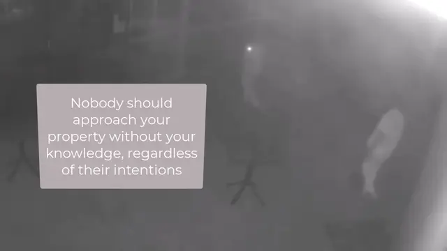 Approach detected at a retail property