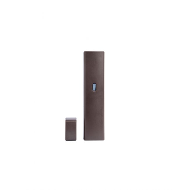 inim,wireless,magnetic contact,brown